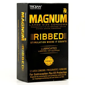 Trojan Magnum Ribbed Box 12