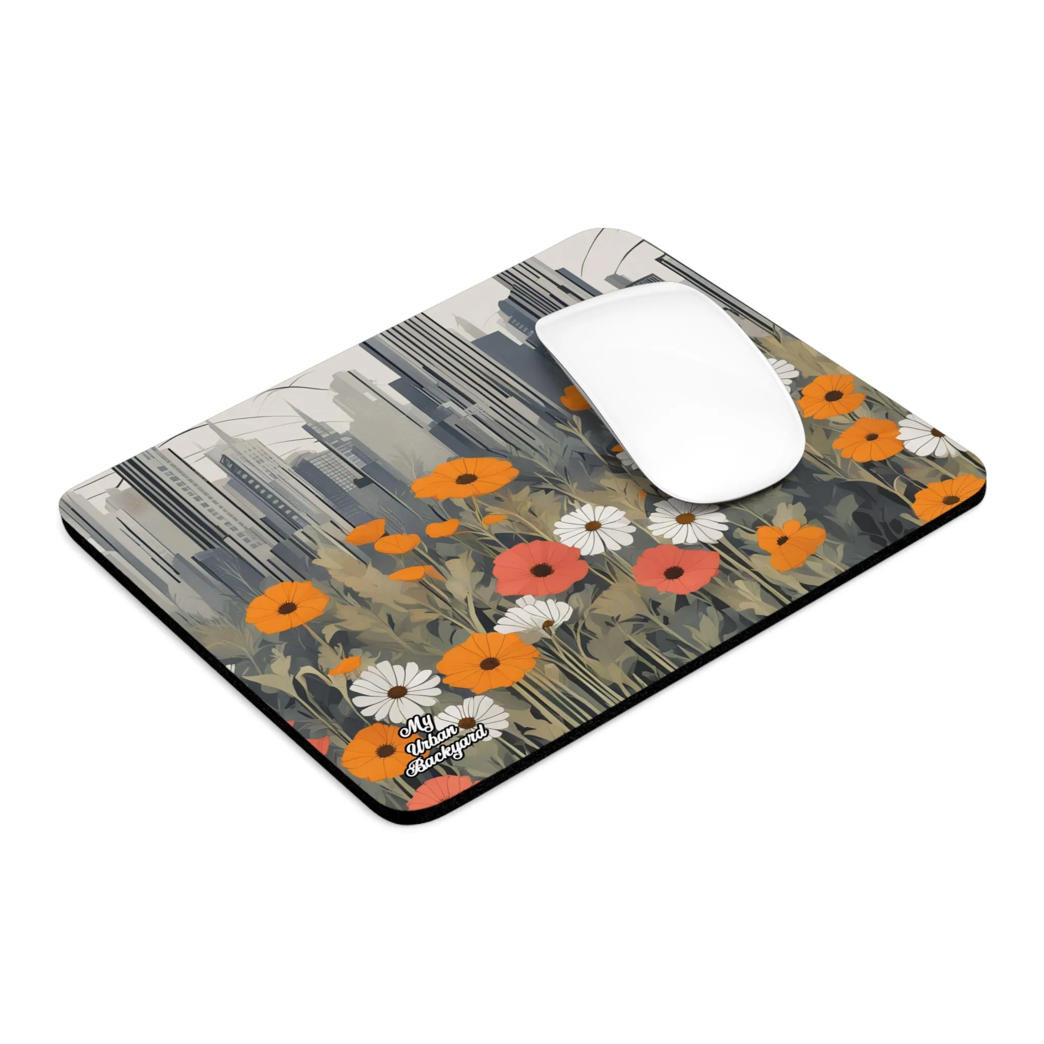 Urban Wildflowers, Computer Mouse Pad - for Home or Office