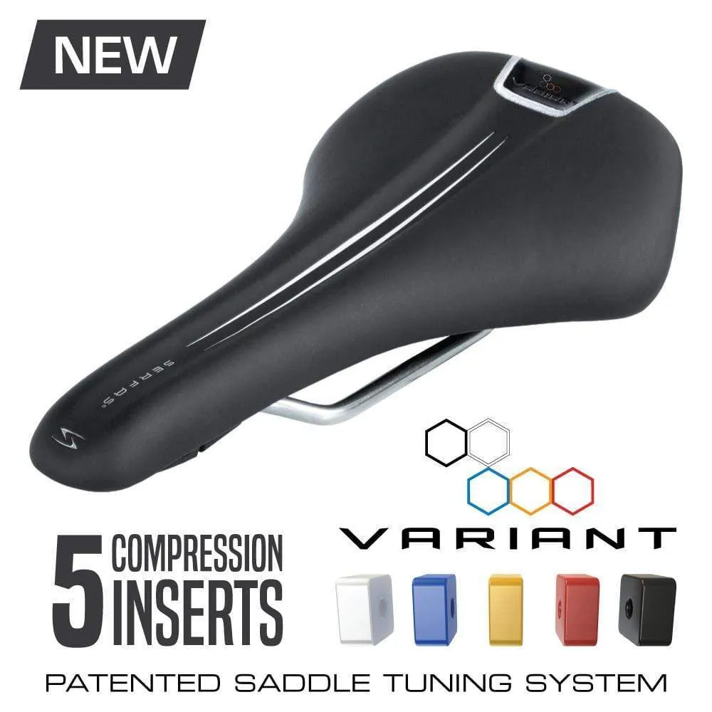 VAR-1 Variant 1 Adjustable Flex Ti Rails Bike Seat (145mm)