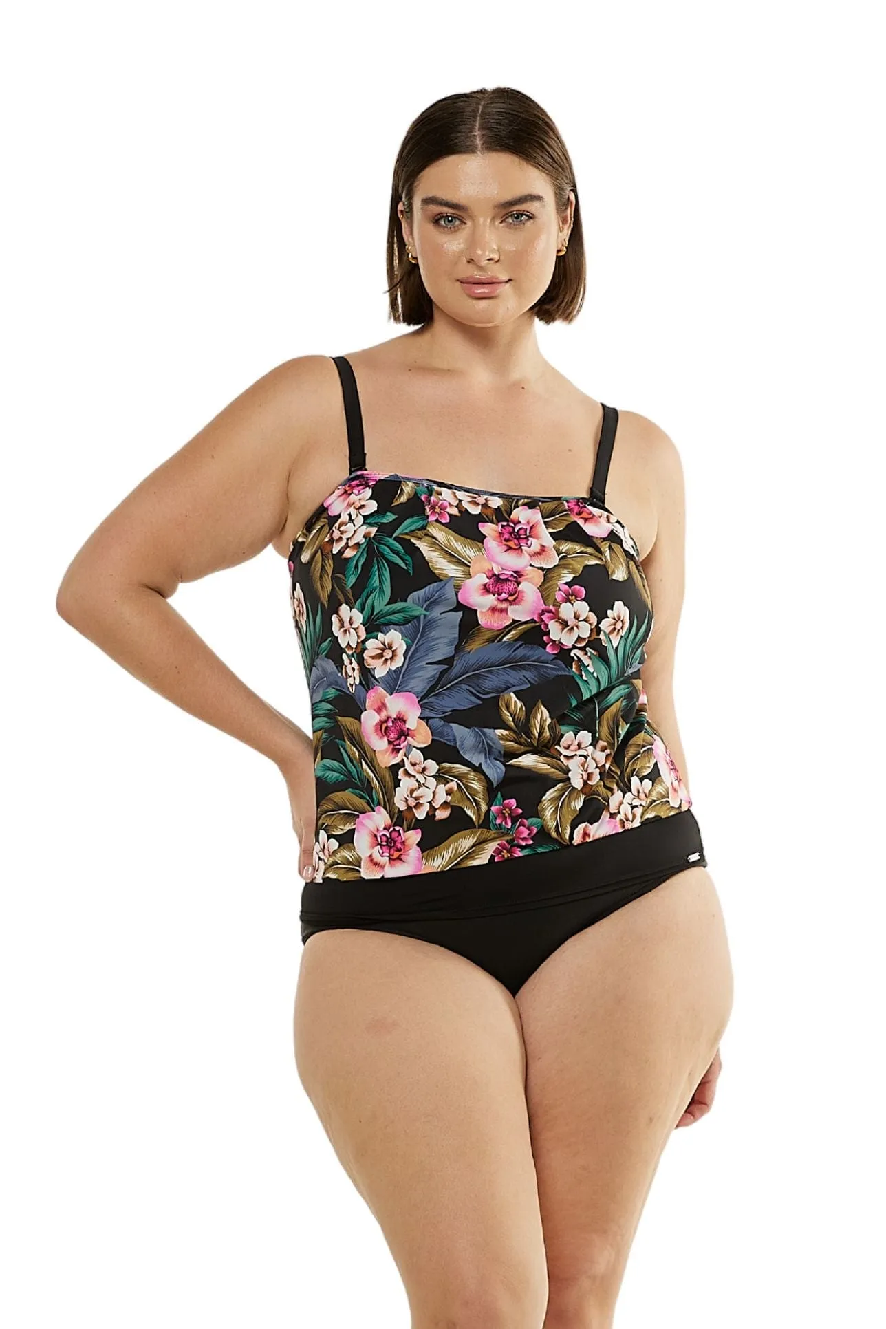 Waikiki Flouncy Bandeau Tankini Top