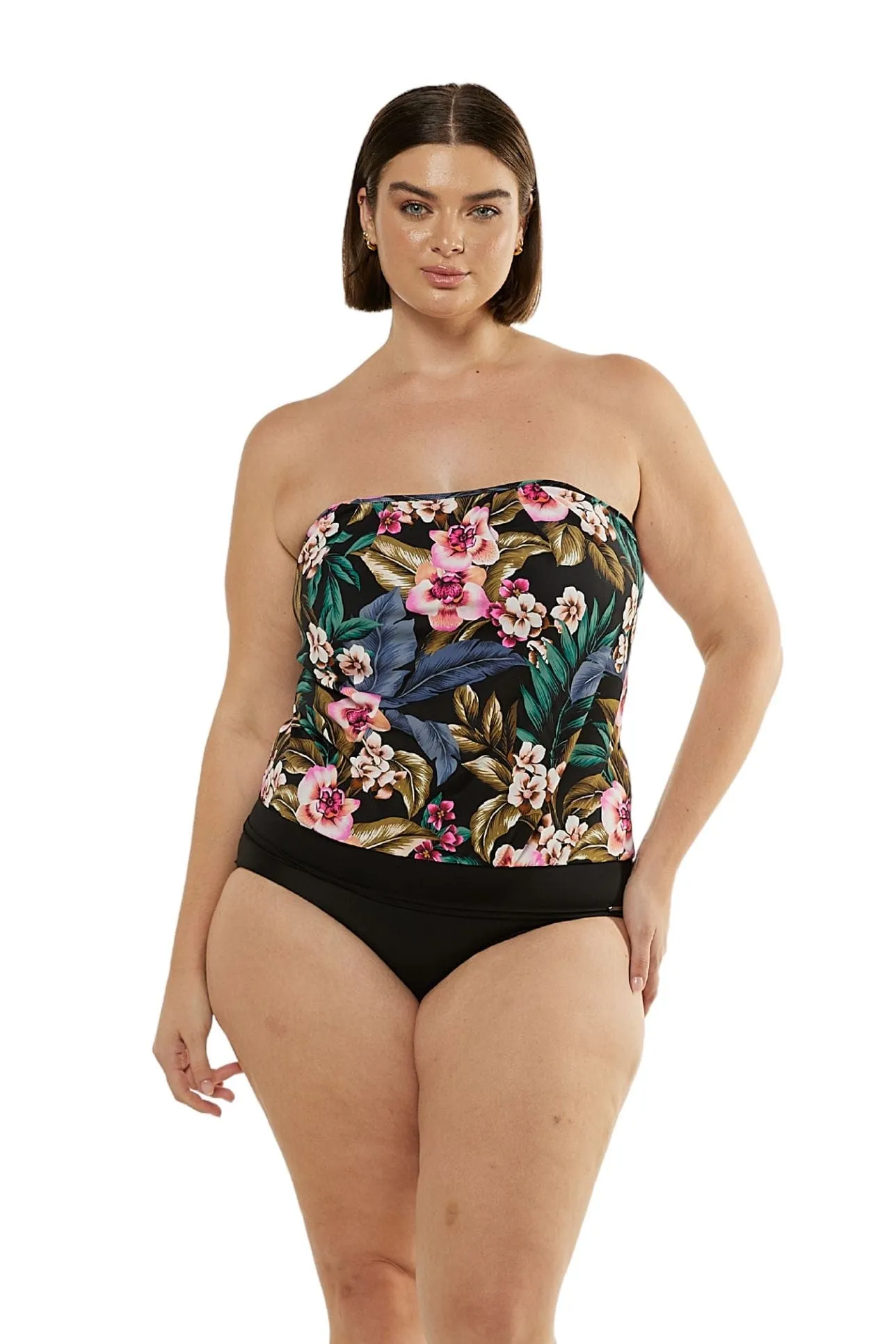 Waikiki Flouncy Bandeau Tankini Top