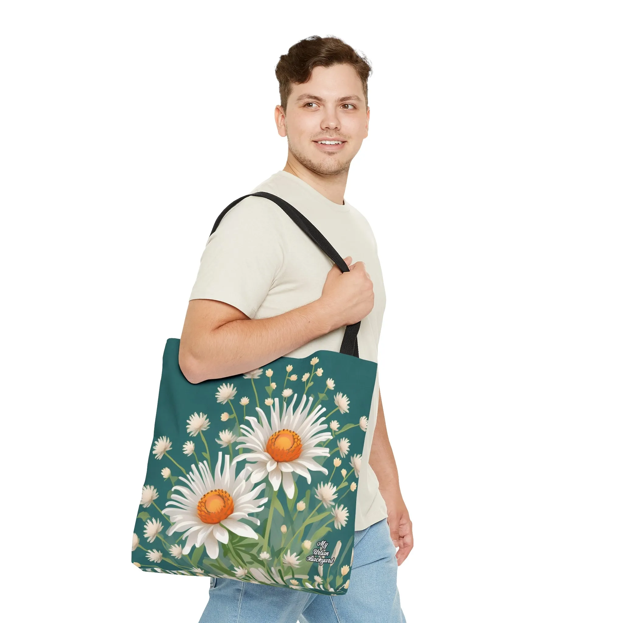 White Flowers, Tote Bag for Everyday Use - Durable and Functional