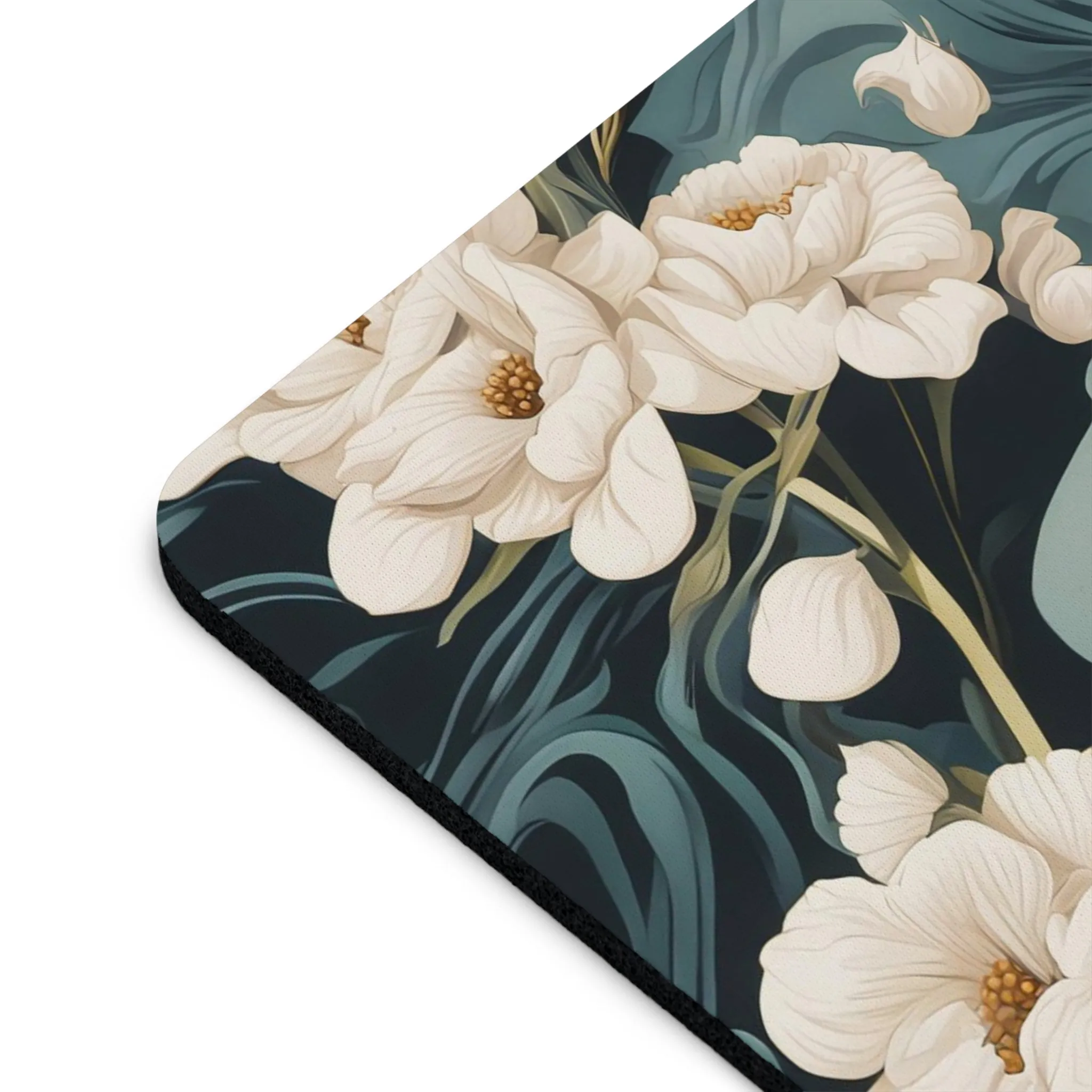 Winter Flowers, Computer Mouse Pad - for Home or Office